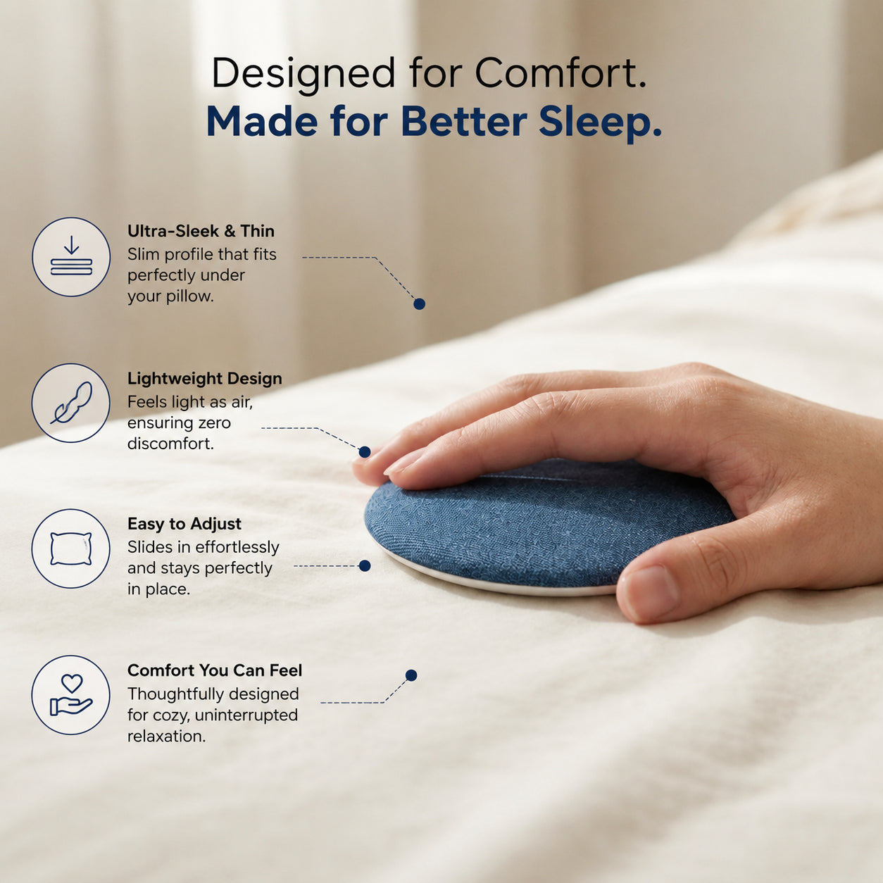 YFCZ SleepWell™ Resonance Pillow Speaker