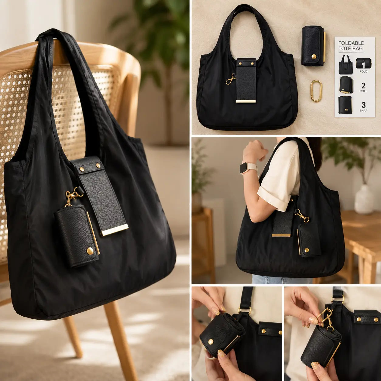 PocketTote™ | Foldable Keychain Tote Bag